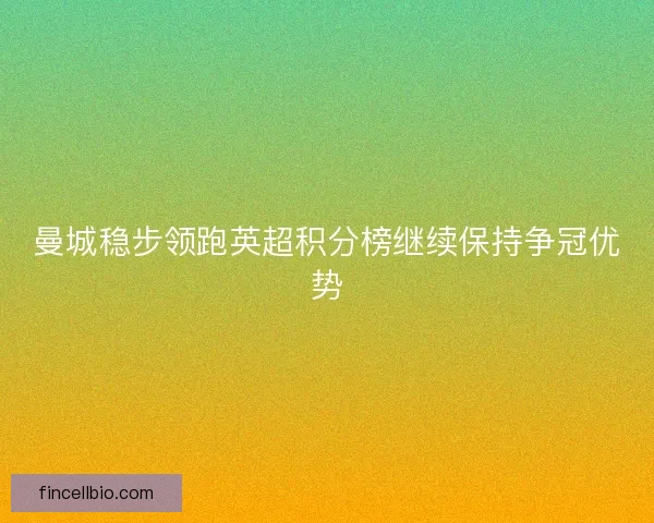 曼城稳步领跑英超积分榜继续保持争冠优势 曼城稳步领跑英超积分榜继续保持争冠优势